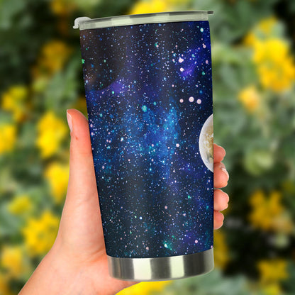 Galaxy Stardust Planet Space Print Tumbler