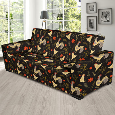 Chicken Pattern Print Design 04 Sofa Slipcover