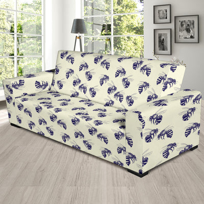 Bee Pattern Print Design 02 Sofa Slipcover