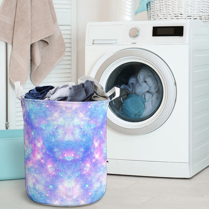 Galaxy Stardust Pastel Color Print Laundry Basket