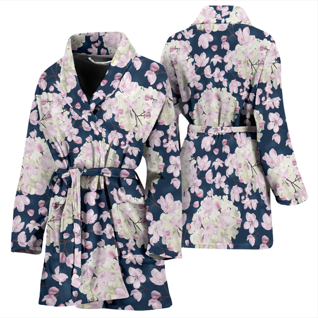 Sakura Print Design LKS305 Women Bathrobe
