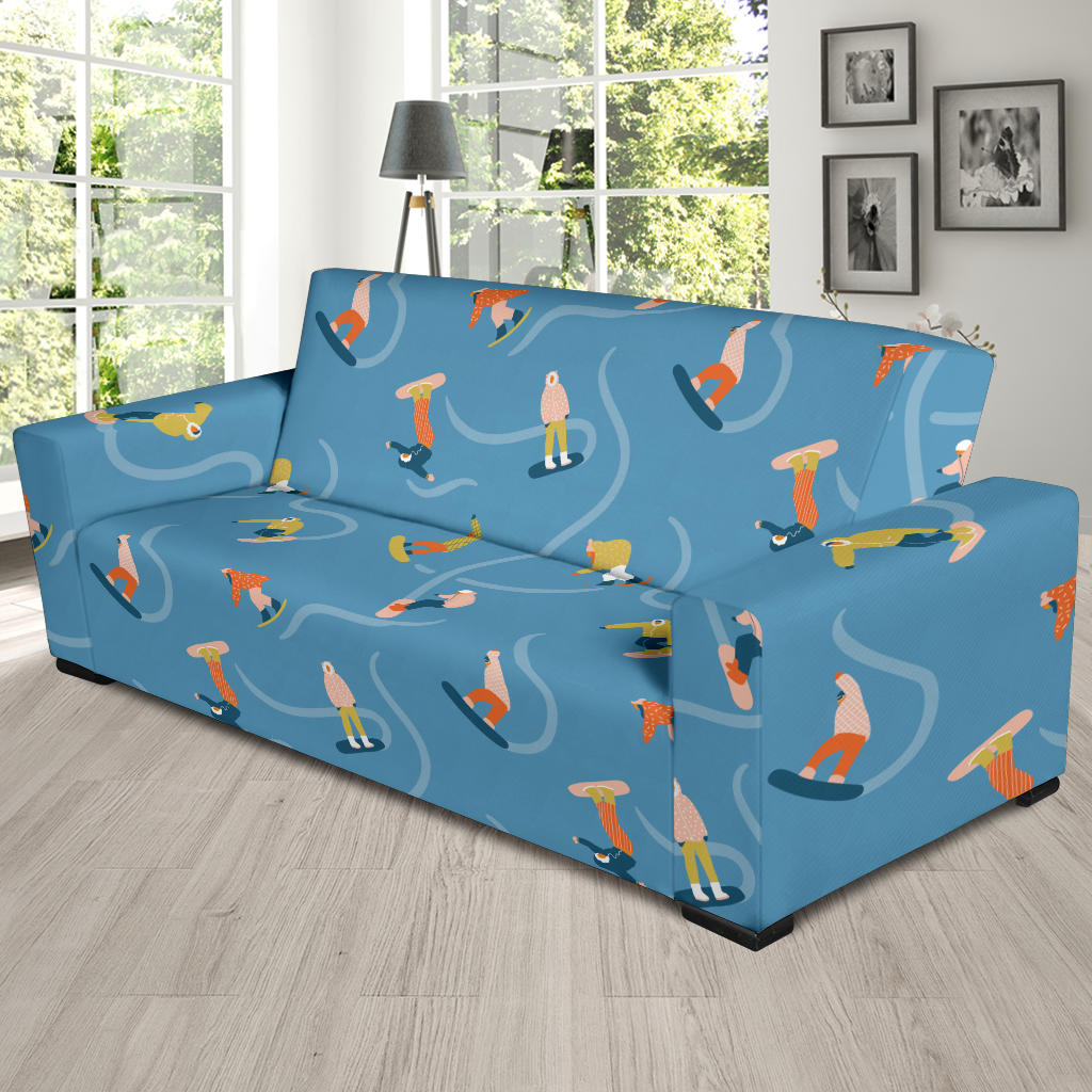 Snowboard Print Design LKS303 Sofa Slipcover