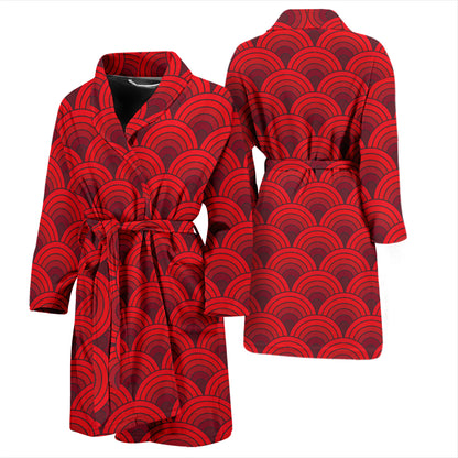 Scales Print Design LKS403 Men Bathrobe