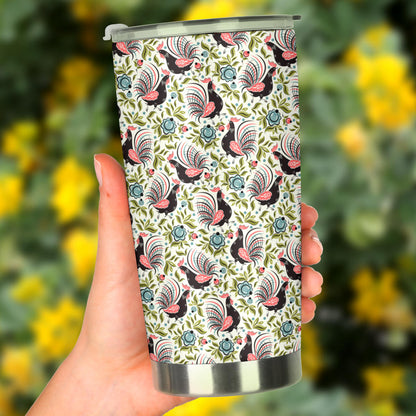 Rooster Print Design Tumbler