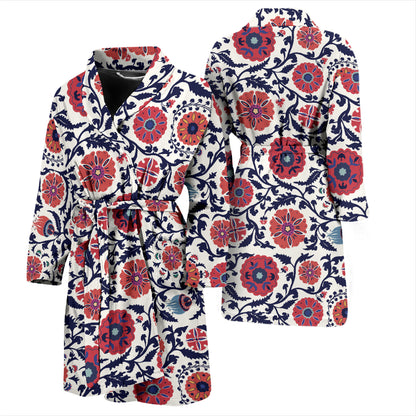 Suzani Print Design LKS304 Men Bathrobe