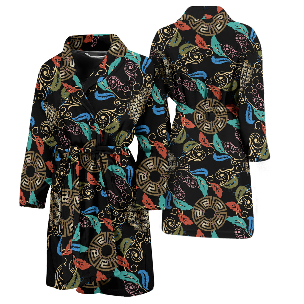 Ancient Greek Print Design LKS308 Men Bathrobe