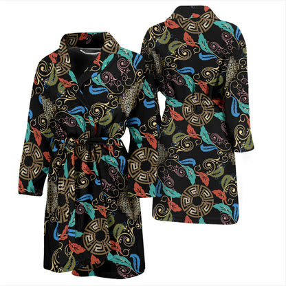 Ancient Greek Print Design LKS308 Men Bathrobe