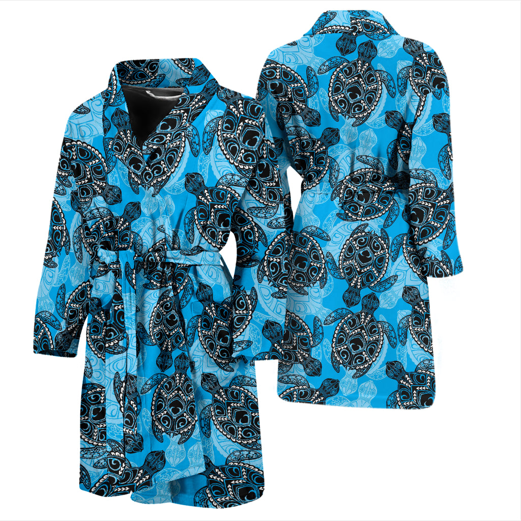 Tribal Pattern Print Design LKS307 Men Bathrobe