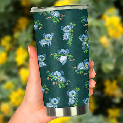 Koala Blue Design Print Tumbler