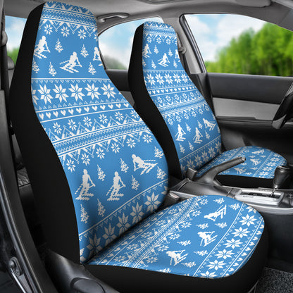 Ski Knit Pattern Print Design LKS302 Car Seat Covers