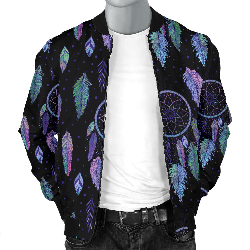 Dream Catcher Tribal Design Men Bomber Jacket