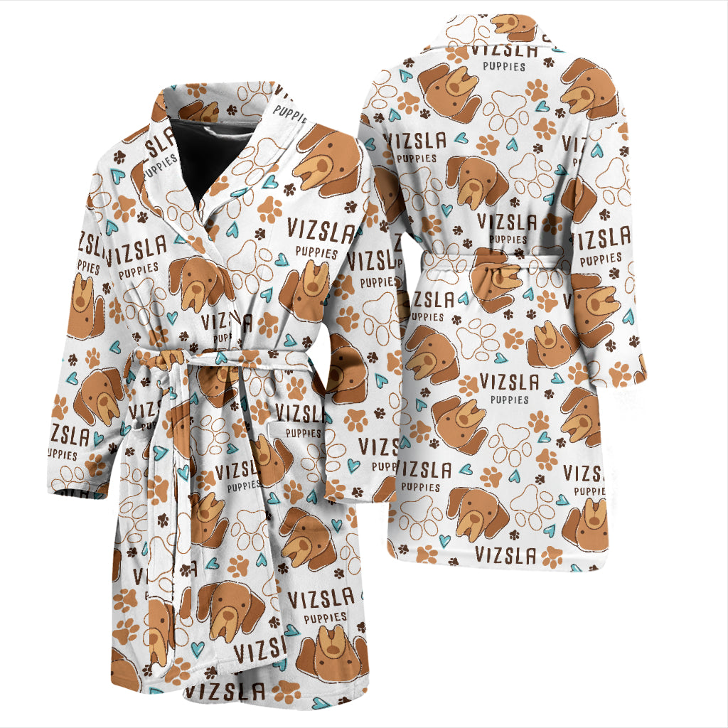Vizslas Print Design LKS301 Men Bathrobe
