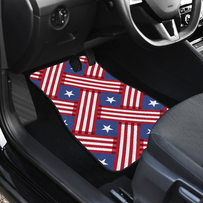 American flag Pattern Car Floor Mats Front Back