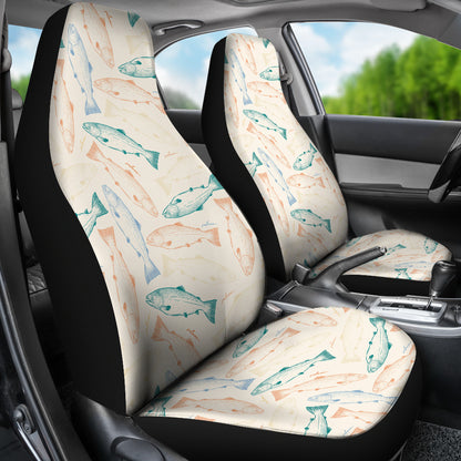 Salmon Fish Print Design LKS305 Car Seat Covers