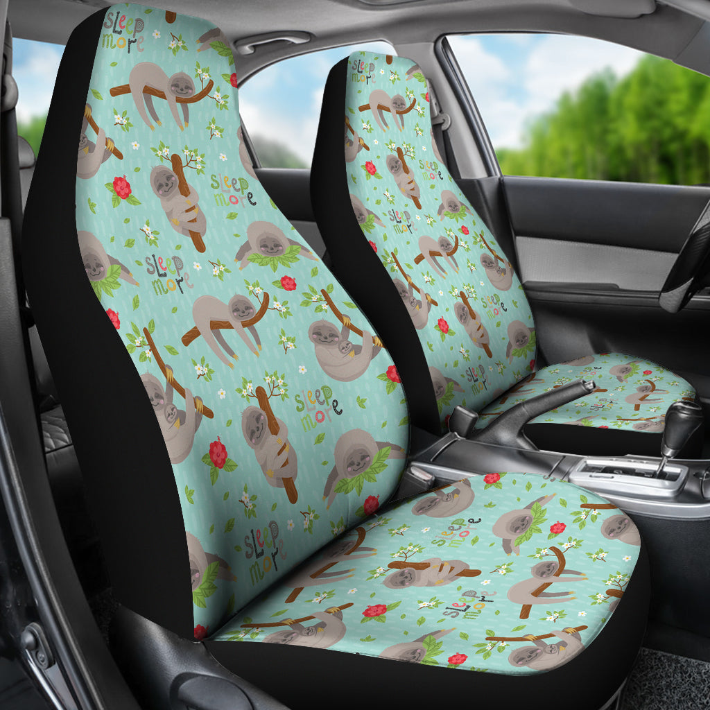 Sloth Print Design LKS305 Car Seat Covers