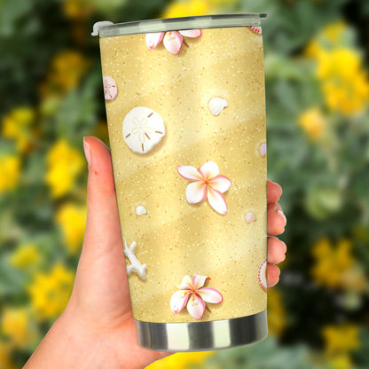 Beach Theme Print Tumbler