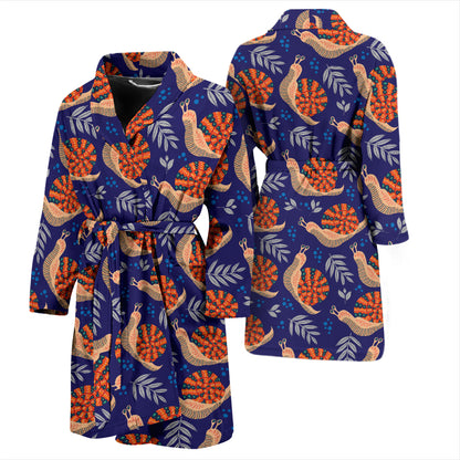 Snail Print Design LKS401 Men Bathrobe