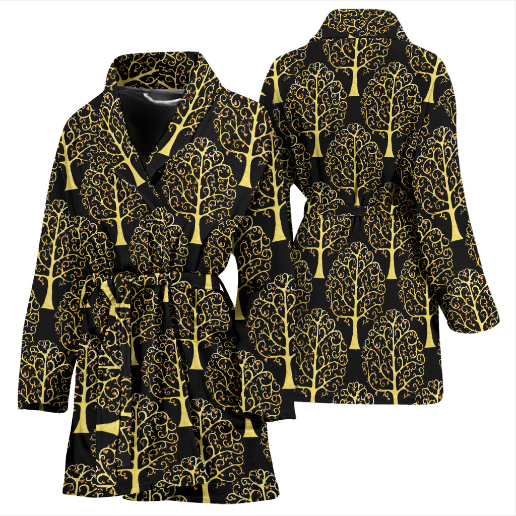 Tree Of Life Print Design LKS302 Women Bathrobe