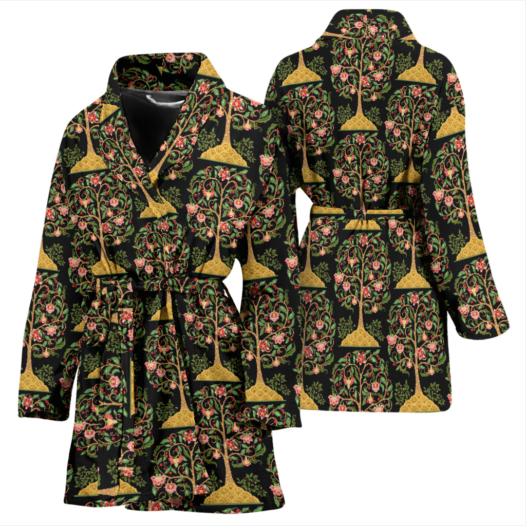 Tree Of Life Print Design LKS303 Women Bathrobe