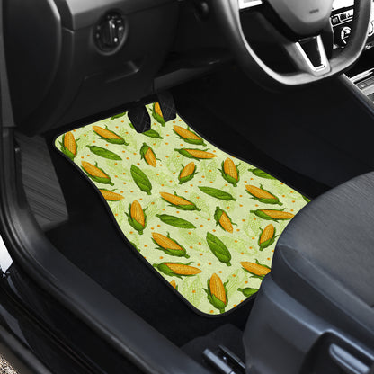 Agricultural Fresh Corn cob Print Pattern Car Floor Mats Front Back