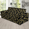 Baroque Golden Pattern Print Design 01 Sofa Slipcover