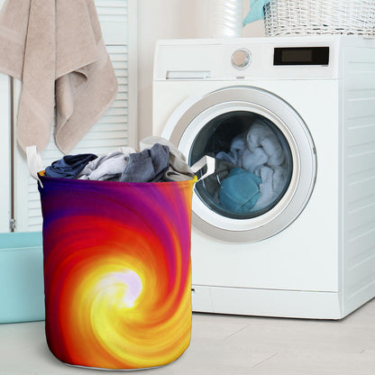 Vortex Twist Swirl Flame Themed Laundry Basket