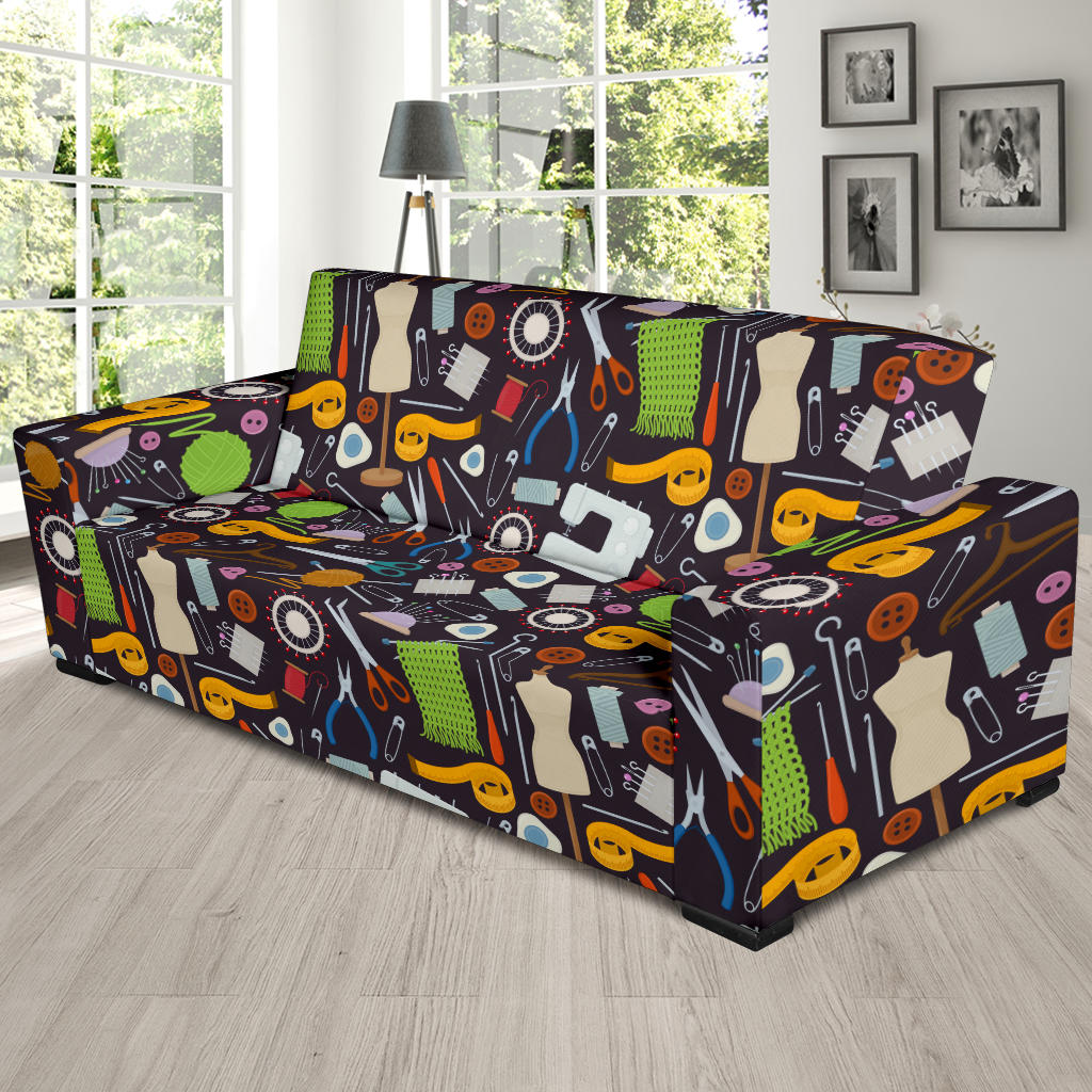 Sewing Equipment Print Design LKS308 Sofa Slipcover