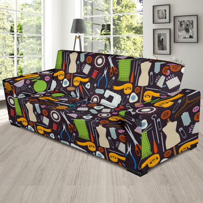 Sewing Equipment Print Design LKS308 Sofa Slipcover