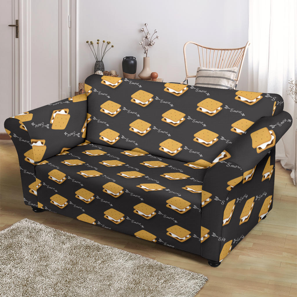 S_Mores Print Design LKS301 Loveseat Couch Slipcover