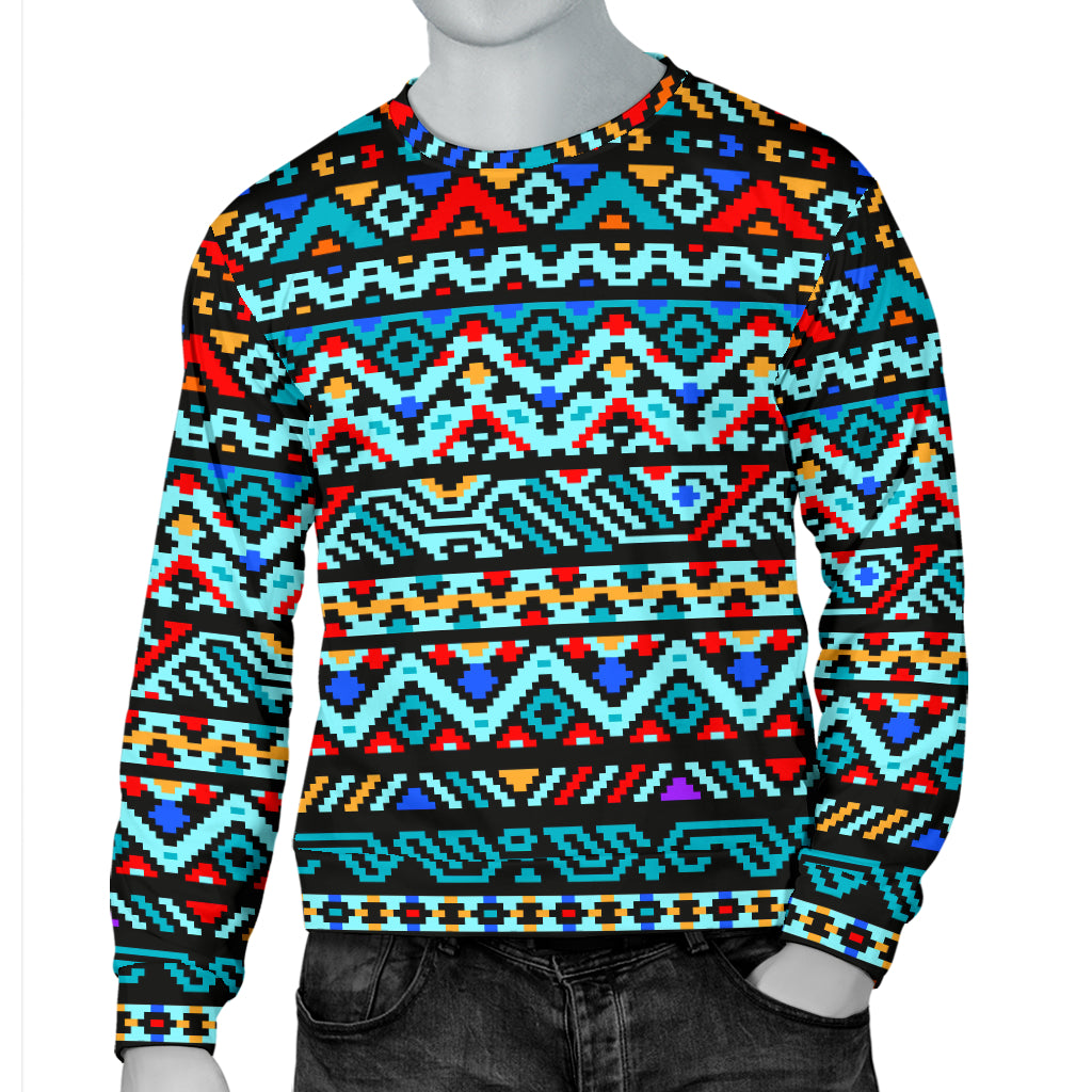 Southwestern Style Men Long Sleeve Sweatshirt