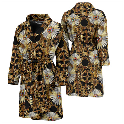 Steampunk Print Design LKS305 Men Bathrobe