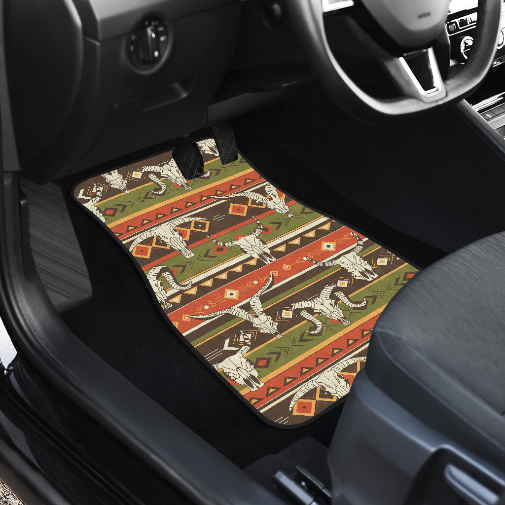 American indian Skull Animal Car Floor Mats Front Back