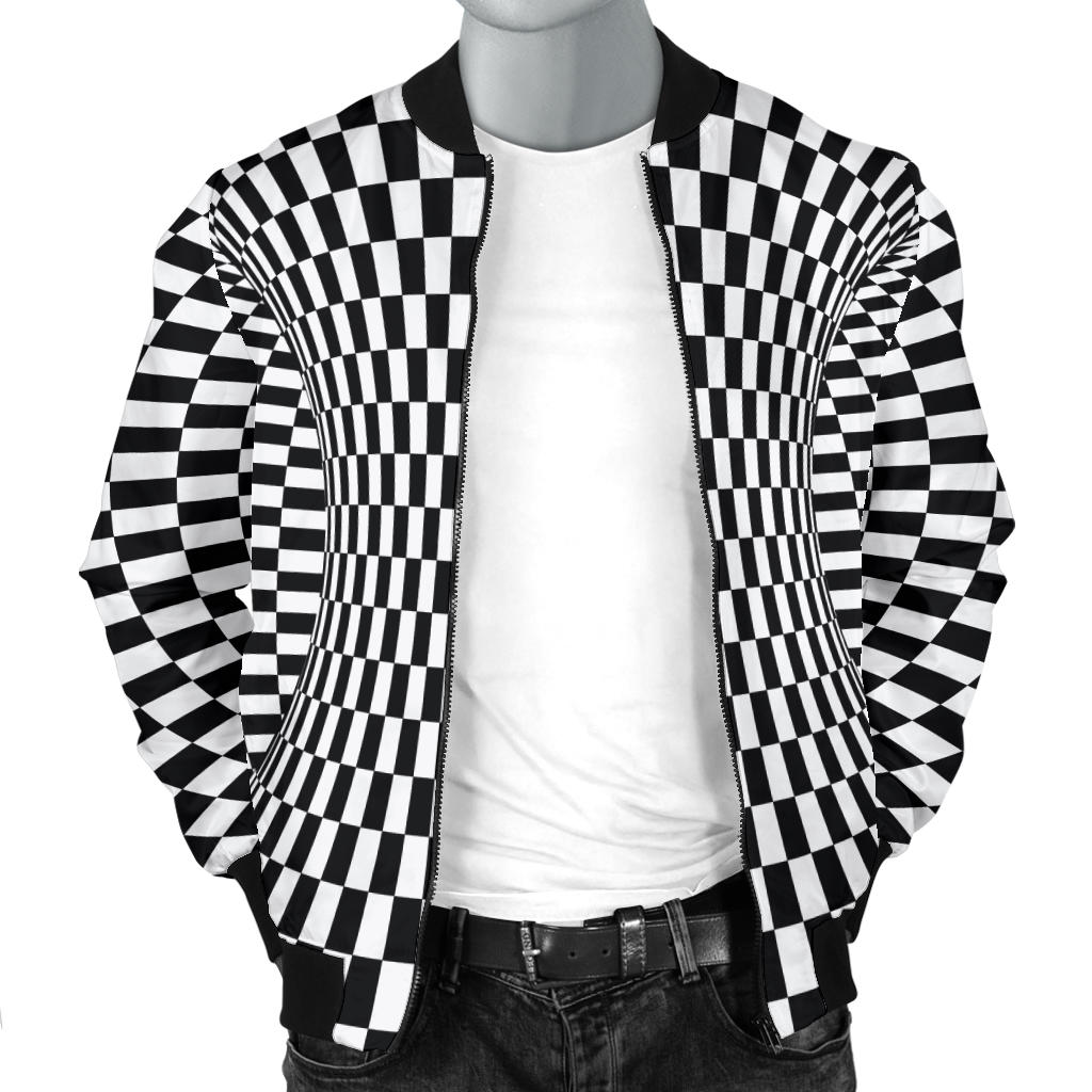Optical illusion Projection Torus Men Bomber Jacket