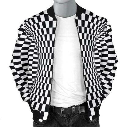 Optical illusion Projection Torus Men Bomber Jacket