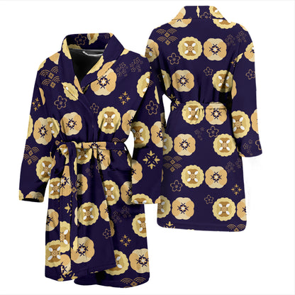 Sakura Print Design LKS303 Men Bathrobe