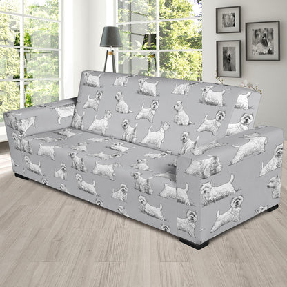 Scottish Terriers Print Design LKS3011 Sofa Slipcover