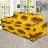 Bison Native Pattern Print Design 01 Sofa Slipcover