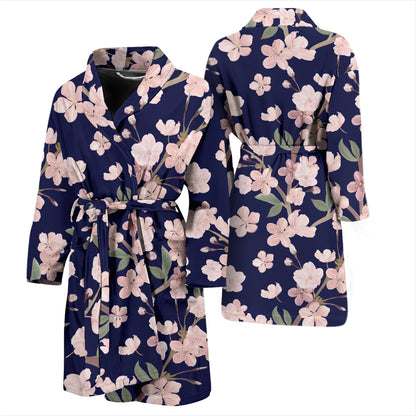 Sakura Print Design LKS301 Men Bathrobe