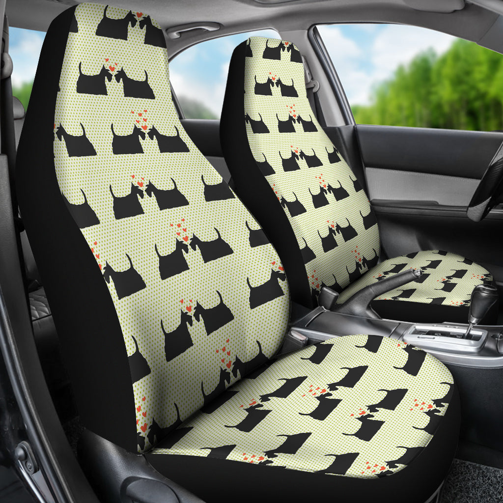 Scottish Terriers Print Design LKS304 Car Seat Covers