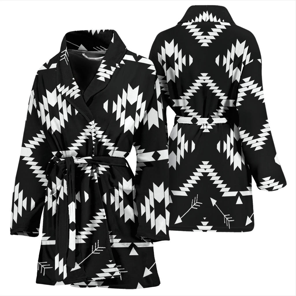 Native Pattern Print Design A04 Women Bathrobe