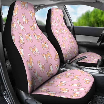 Shiba Inu Print Design LKS303 Car Seat Covers