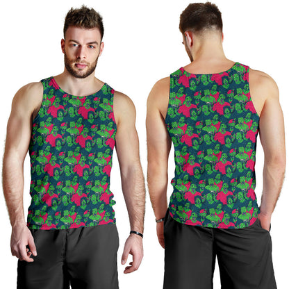 Zombie Themed Design Pattern Print Men Tank Top