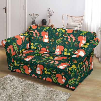 Squirrel Print Design LKS302 Loveseat Couch Slipcover