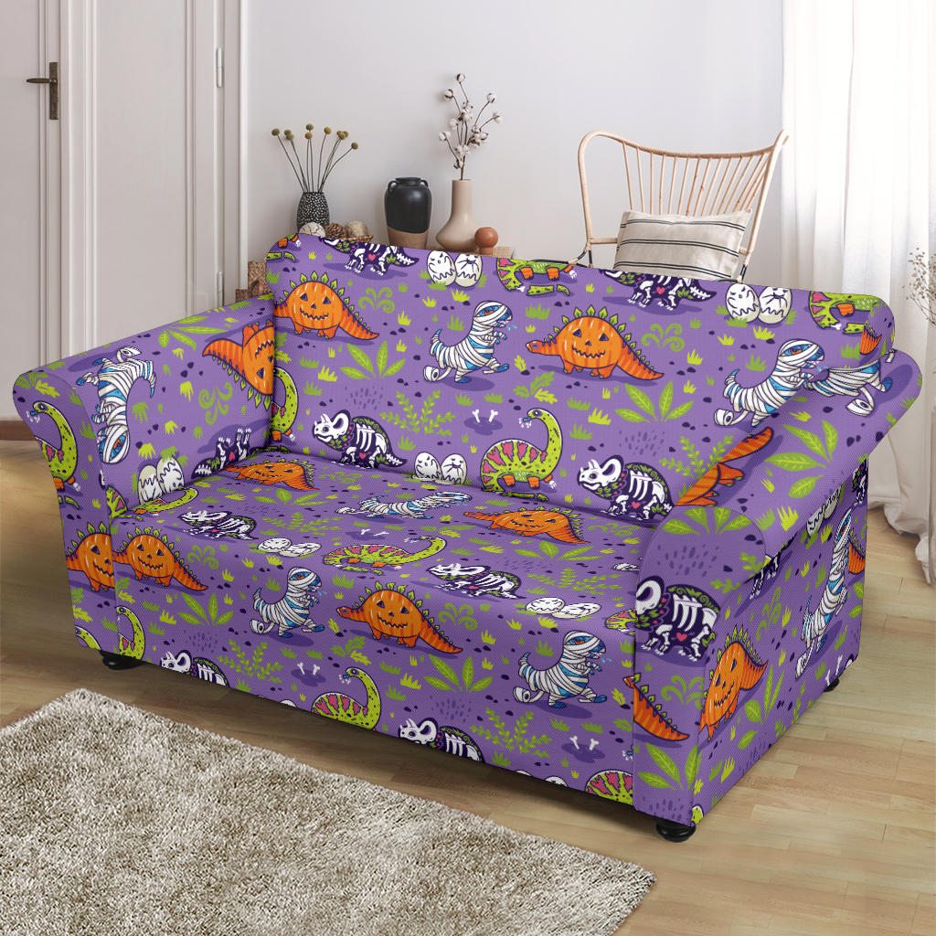 Zombie Dinosaur Print Design LKS302 Loveseat Couch Slipcover