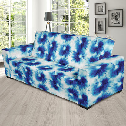 Tie Dye Blue Print Design LKS305 Sofa Slipcover