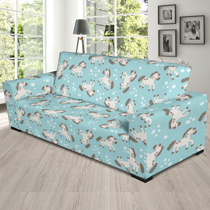 Horse Cute Print Design LKS306 Sofa Slipcover