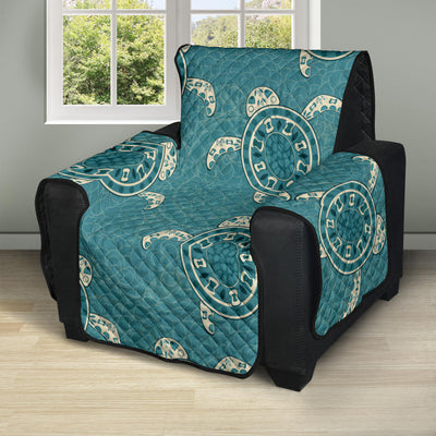 Sea Turtle Pattern Print Design T02 Recliner Cover Protector