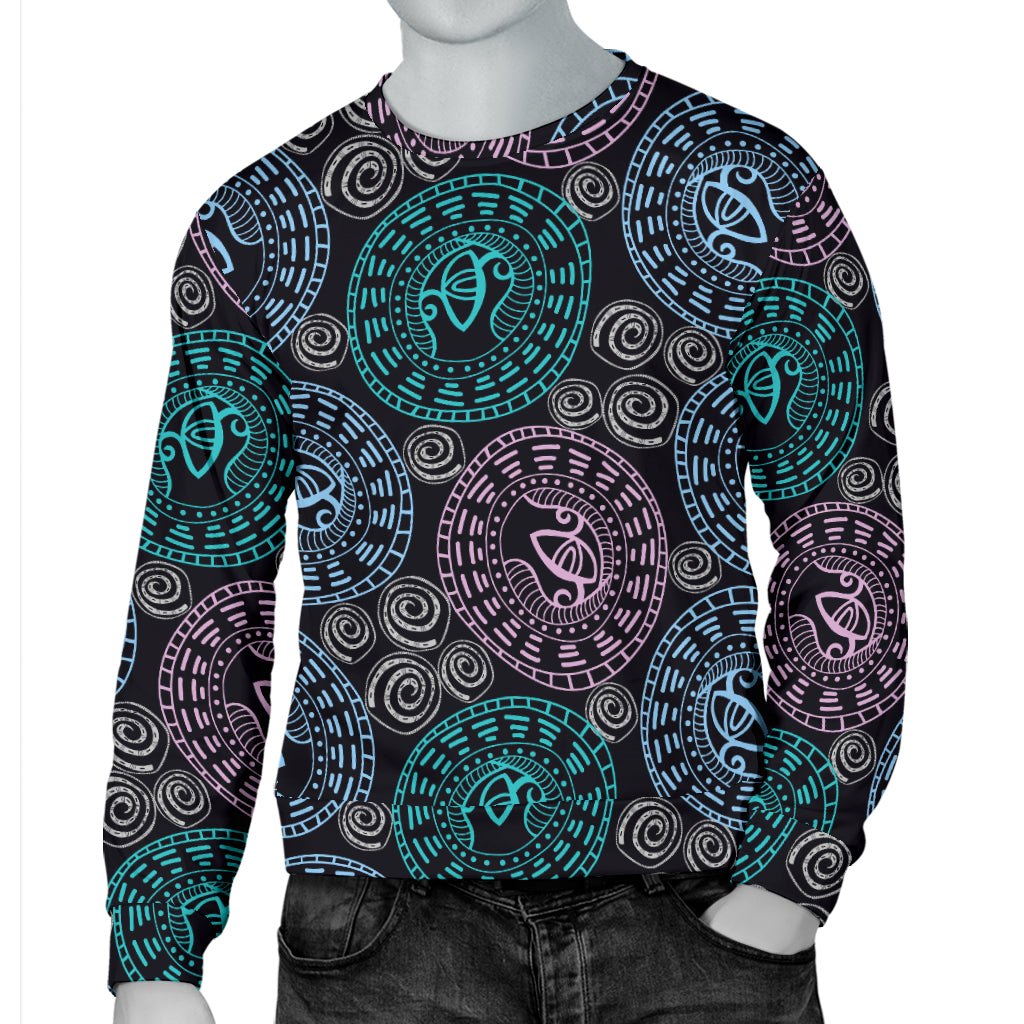 Eye of Horus Ethnic Pattern Men Long Sleeve Sweatshirt