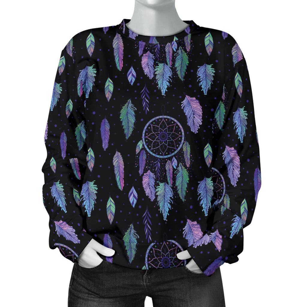 Dream Catcher Tribal Design Women Long Sleeve Sweatshirt