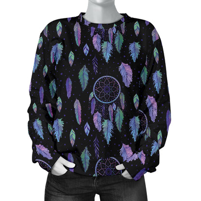 Dream Catcher Tribal Design Women Long Sleeve Sweatshirt